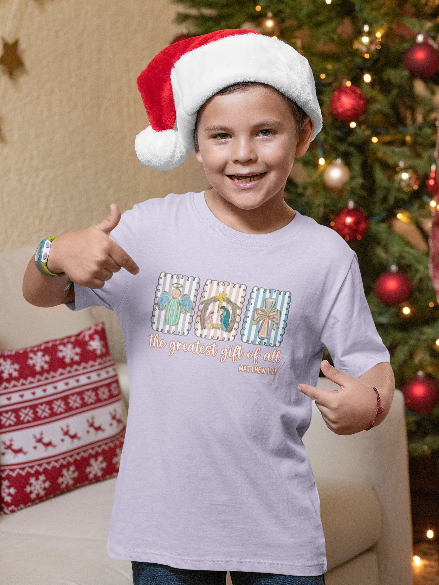 Greatest Gift Kid's Christmas T-Shirt