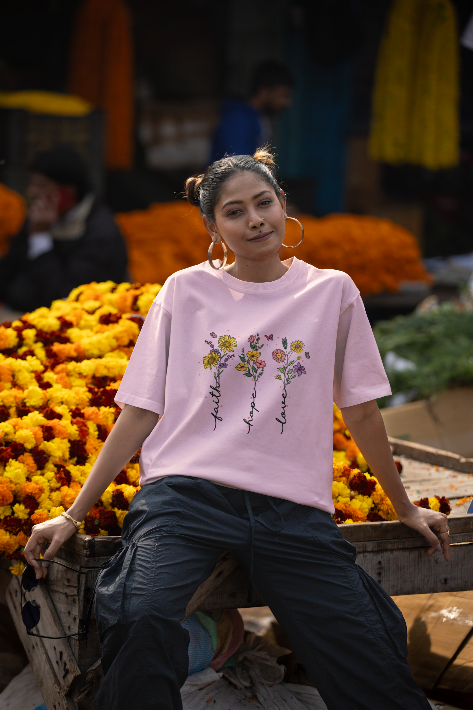 Faith Hope Love Oversized Classic T-Shirt